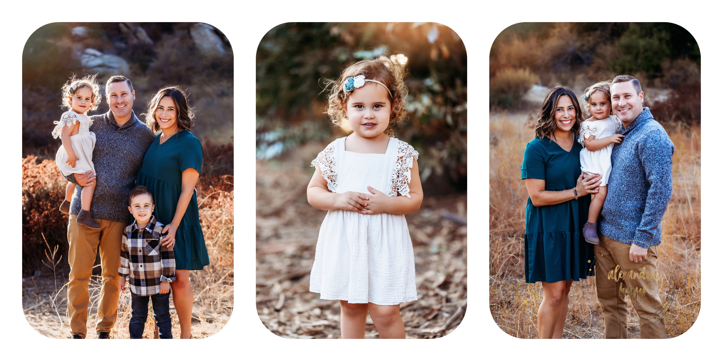 Maricopa County Holiday Fall Family Mini Portrait Session Alexandra