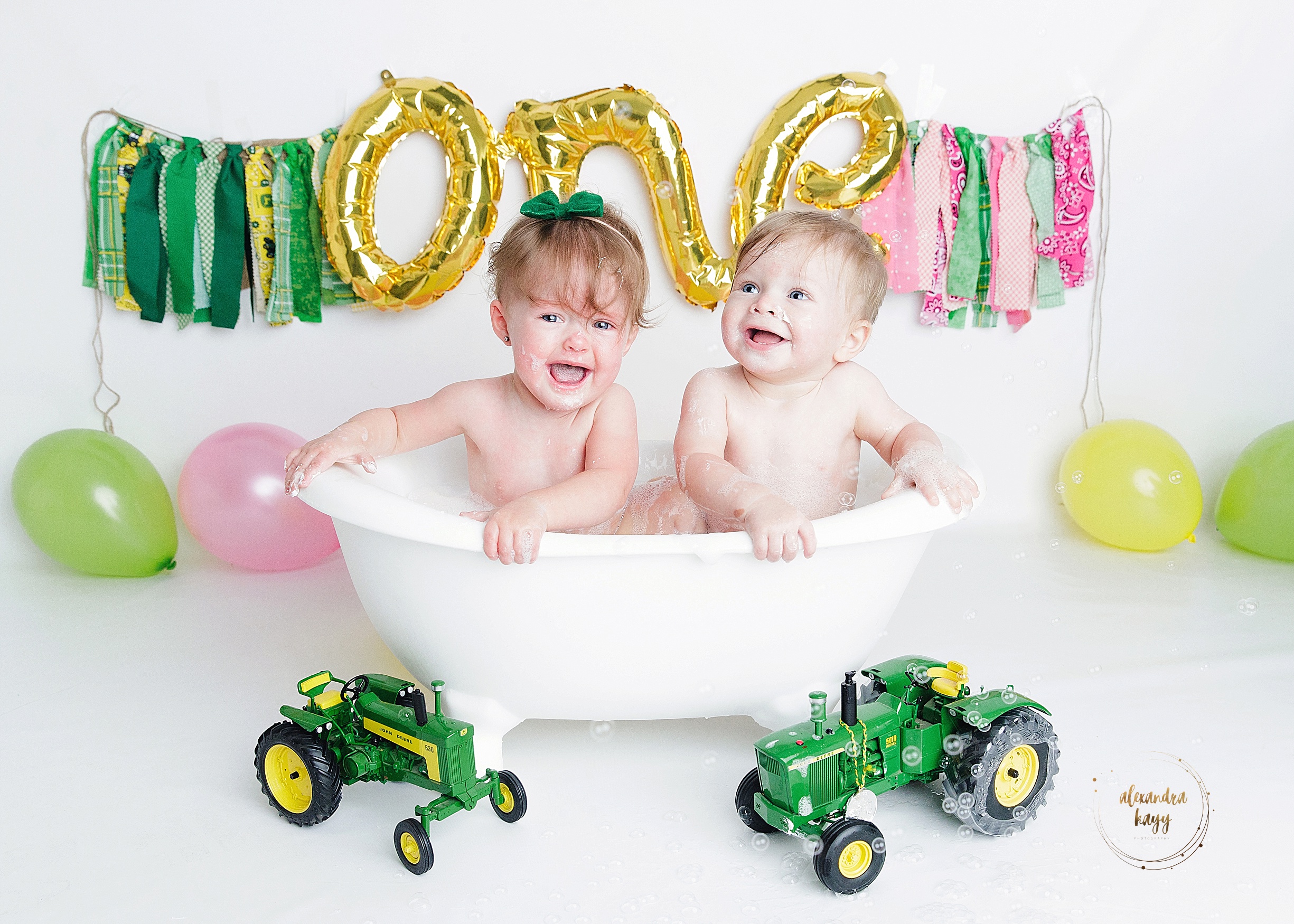 first birthday with R+R cake smash in studio Maricopa County, AZ