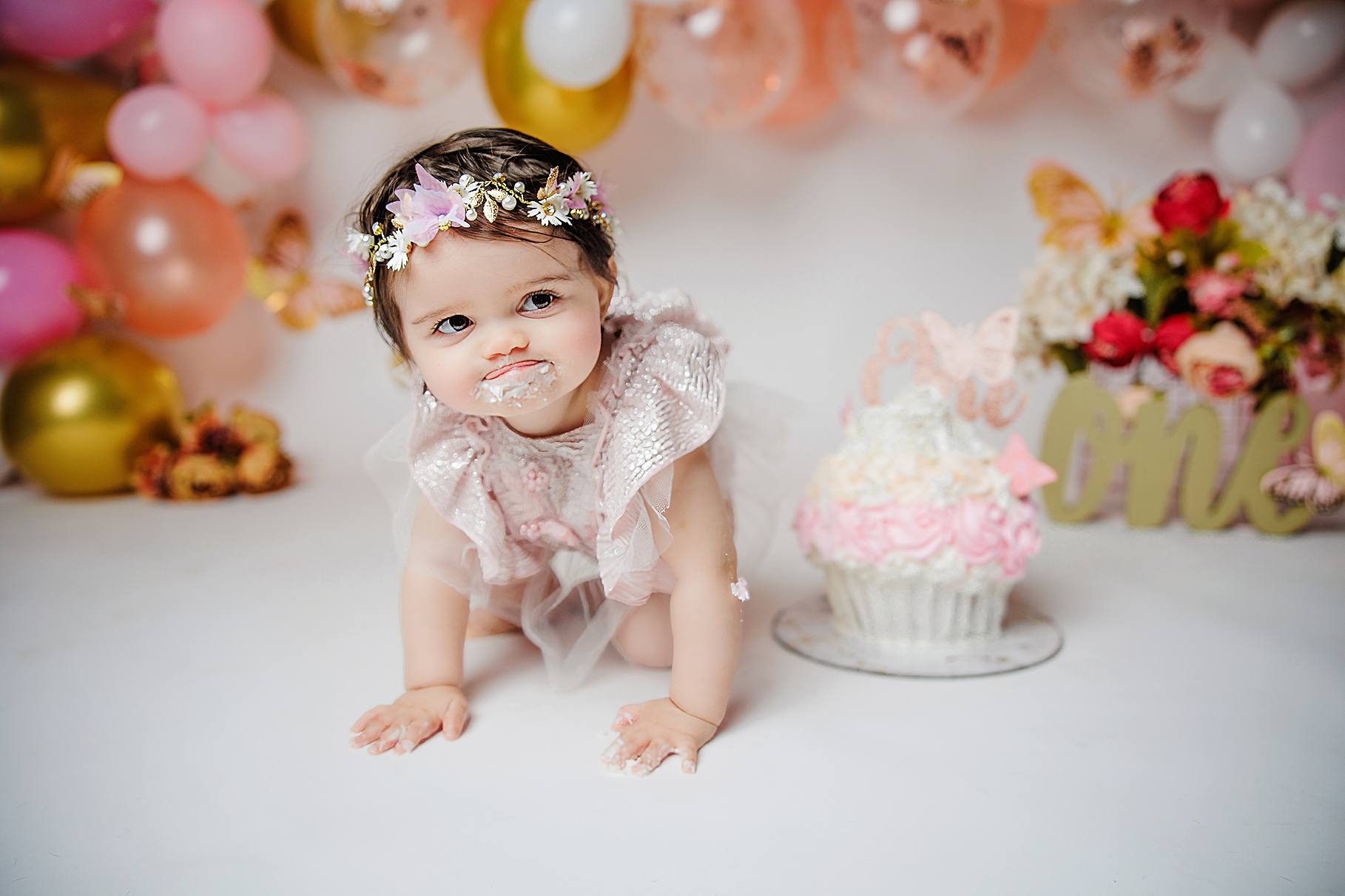 cake smash photography Goodyear AZ, baby 1st birthday photos Phoenix, baby photography Phoenix